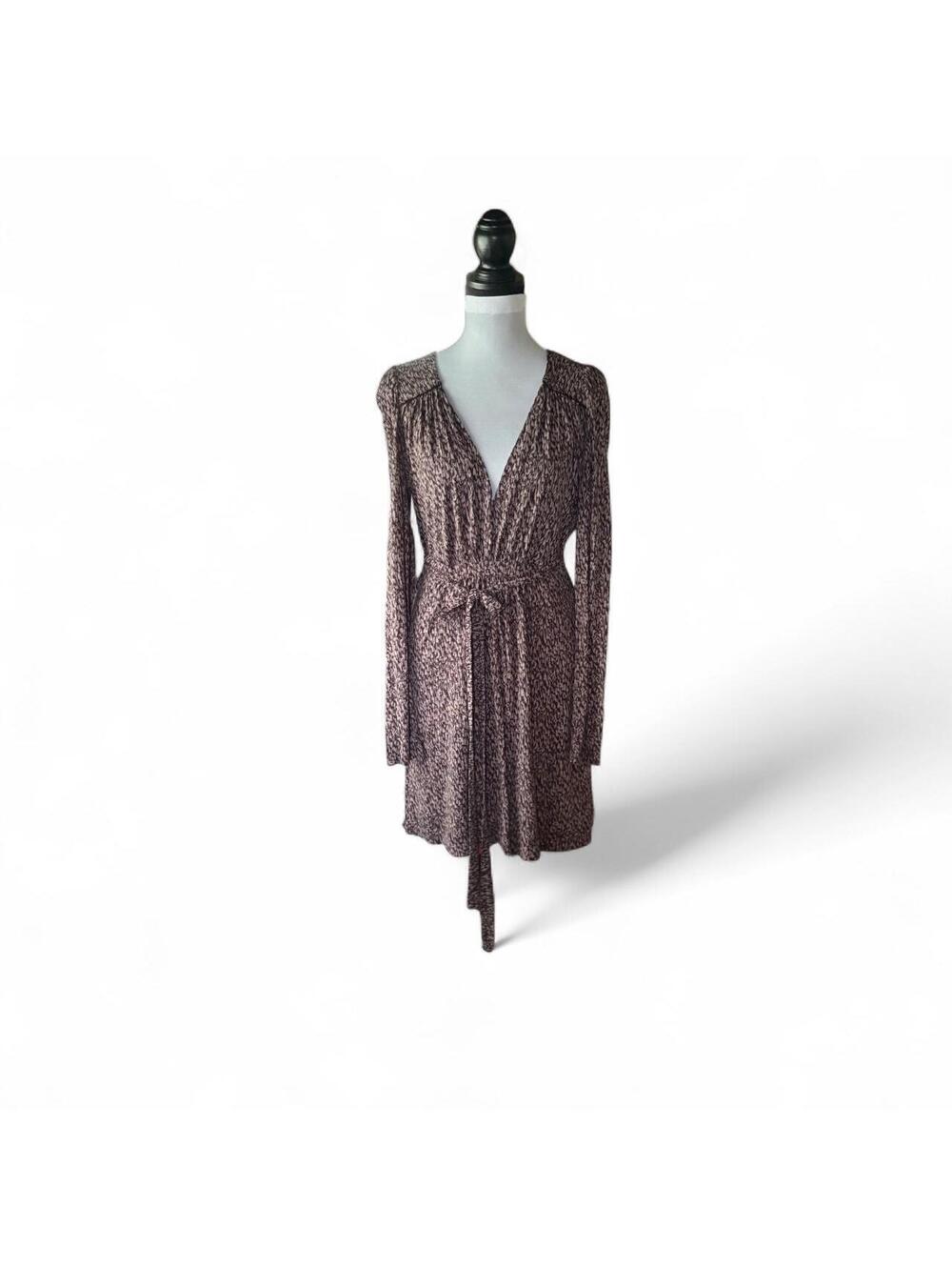 French Connection taupe & black Knit Dress Size 8